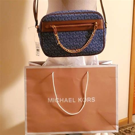 denim michael kors|michael kors denim crossbody.